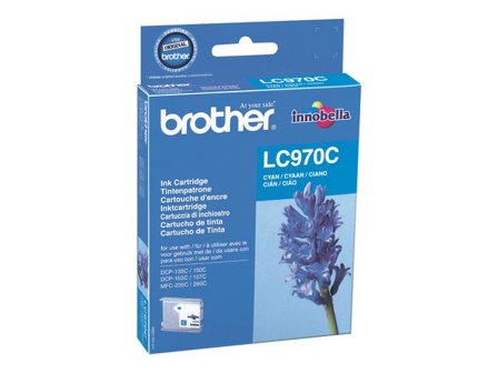 Brother Bläckpatron LC970 C, LC-970C, Innobella -bläck, cyan, singelförpackning - Lyreco - Toner och bläck - Bläckpatroner - Bläckpatroner Brother