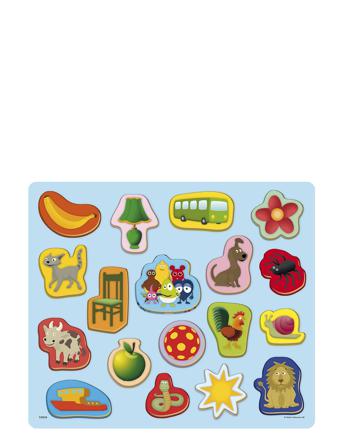 Rampussel Babblarna Med Upphöjda Btar Toys Puzzles And Games Pegged Puzzles Multi/mönstrad Kärnan