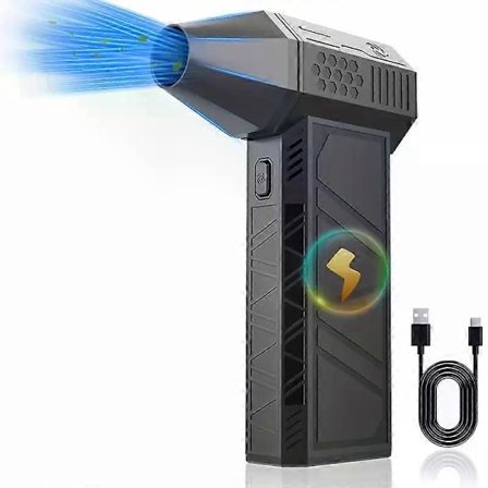 Bærbar og kraftig turbovifte, håndholdt 130000 rpm høy hastighet, kan fjerne støv, blåse snø, grille og produsere kull, multifunksjonell ou