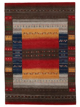 Gabbeh Loribaft Matta Handknuten 169X243 Svart/Brun Indien