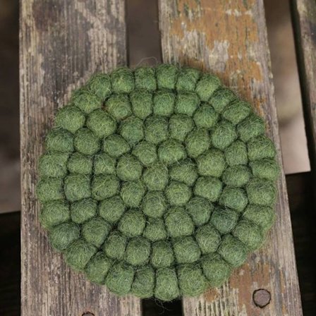 Uldfiltunderlag Filt dækkeservietter GRØN