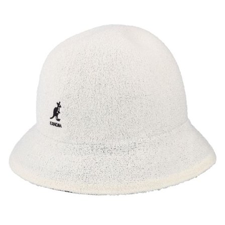 Kangol - Svart bucket Hatt - Flip It Revers Casual White-Black Bucket @ Hatstore