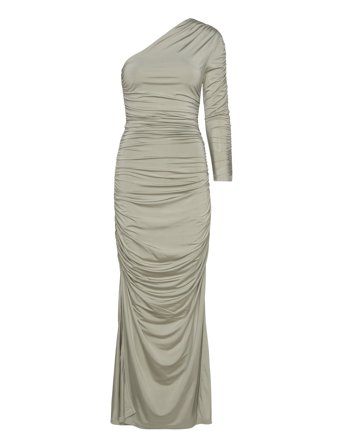 Malina | Aven One Shoulder Jersey Maxi Dress | XL