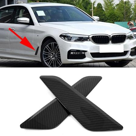 2 st Mudguard Sidoluftventilskydd Vänster Höger Ersättning för 5-serie G30 2017‐2020 Kolfiber Stil