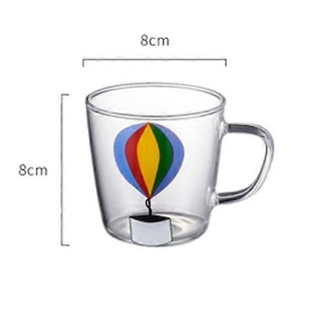 280 ml kreativt trykt glas kop RZC