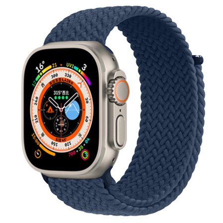 Kompatibel med Apple Watch rem 40 mm 44 mm 49 mm 45 mm 41 mm 38 mm 42 mm Elastisk rem iWatch serie 9 8 7 se Ultra 2 Rem Abyss blue M størrelse