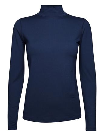 Ladies First Skin Turtle Neck Høyhalset Pologenser Marineblå BACKTEE*Betinget Tilbud