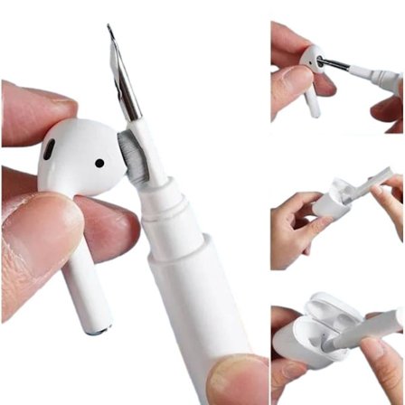 Bluetooth-hörlurar rengöringspenna för Air-pods, Air-pods Pro 1 2