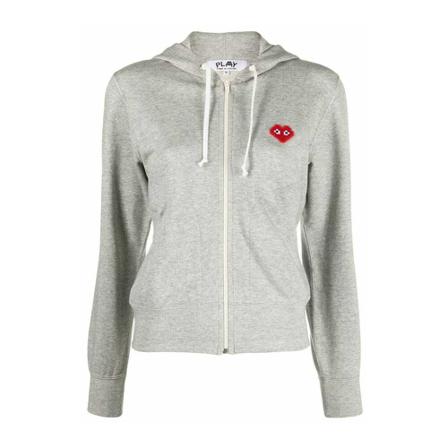 Comme des Garçons, Zip-throughs Grijs, Dames, Maat:S,Katoen,Ritsen