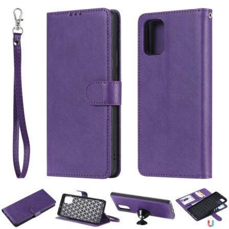 Samsung Galaxy A71 - 2in1 Magnet Skal / Plånboksfodral - Lila Purple Lila