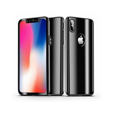 iPhone XS Max 360° 3in1 FullCover Skal V2 + 0.26mm 9H Glas