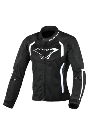 Kurtka Motocyklowa Macna Grisca Damska Czarny/Złamany Biały XL