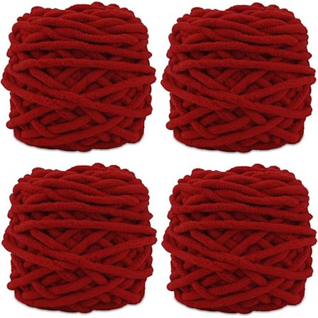 /EA/Garn 4x Garn för virkning, Mjukt tjockt garn för garnprojekt