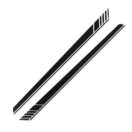 Vinyl Karrosseri Dekaler Sport Lang Universal DIY Styling Bil Klistermærker Stribe til 2 STK 220x14cm