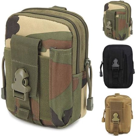 Multifunktionel Poly Tool Holder, Taktisk Lomme Utility Gadget Taljepose med Mobiltelefon til Vandreture Camping