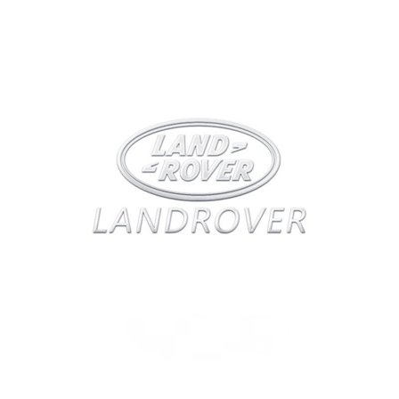 Bilmetallklistermärken kreativa billogodekoration klistermärken - Land Rover övre och nedre standardmetallklistermärken/5 stycken