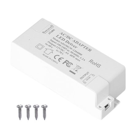 DC12V 4A 48W LED Driver Strømforsyning Transformator for Hjem AC100-240V