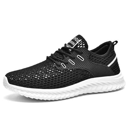 Sneakers för herr Löpartennisskor Lättviktsventilerande Sport Athletic 3C6920 BlackWhite 46