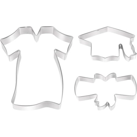 Valmistujaiskeksimuotit 2024, Lakki Diplomi Valmistujaispuku Muotit Ruostumaton Teräs Muotit - Keksileikkuri Lukion Yliopiston Juhliin, 