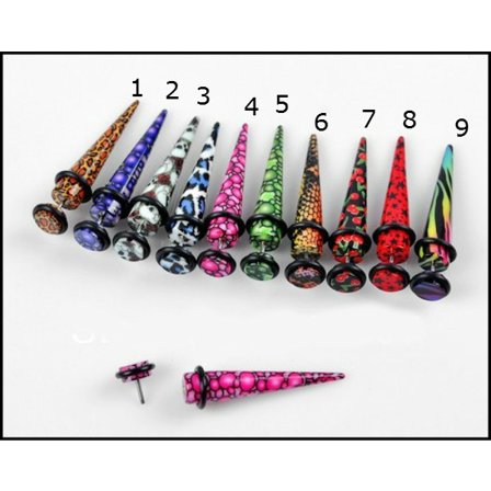 FAKE taper Pluggar kona Expander Öronpiercingar