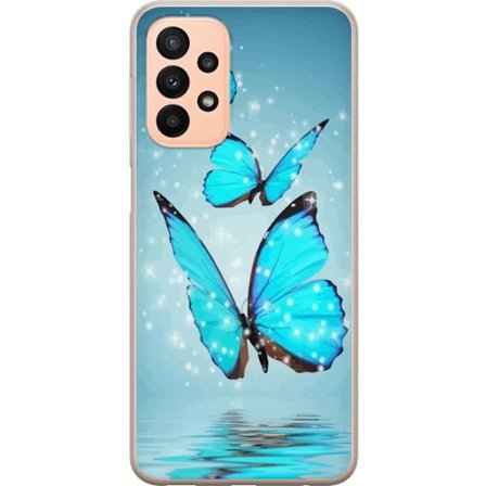 Yhteensopiva Puhelinkuori Samsung Samsung Galaxy A23 Kimaltelevat Perhoset