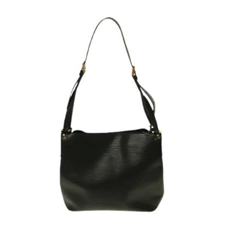 Louis Vuitton Vintage, Pre-owned Leather louis-vuitton-bags Zwart, Dames, Maat:ONE Size