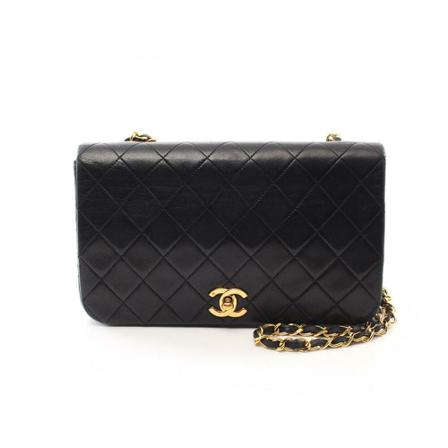 Chanel Vintage Pre-owned Shoulder Väska svart, Dam Vintage Väskor, Dam, Storlek: ONE SIZE