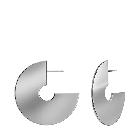 Edblad Oblate Creoles L Steel Smycken & klockor Dam Grå ONESIZE