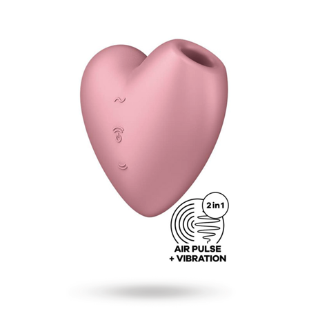 Satisfyer Cutie Heart Light Red - Sexleker Vuxen: Vibrator, dildo & massajestaver