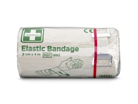 Cederroth Binda Elastisk 8cmx4m - Lyreco - Skyddsutrustning > Första Hjälpen > Förband och Refill