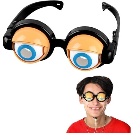 (Crazy Eyes - Sjove briller, kreative festbriller, kreative børnebriller
