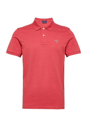 Original Pique Ss Rugger Polos Short-sleeved Röd GANT