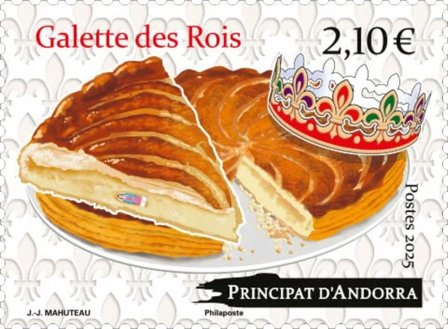 Fransk Andorra - Kongernes kage - Postfrisk frimærke