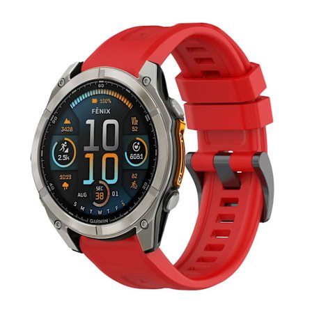 20/22/26 mm Quick Fit silikonarmband för Garmin Fenix 8/Tactix 8/Fenix E/Fenix E 7X 6X sportigt, ventilerande band för Garmin Enduro 3