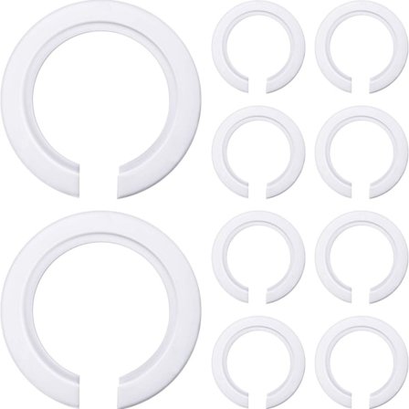 E27 till E14 Plastskärm Ring Adapter, Skärmreduceringsring för Montering av Edison Skruvskärmar till Bajonett Lamphållare (10)