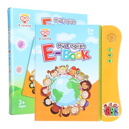 ABC Lydbog Pædagogisk Legetøj Finger Tryk Intelligent Engelsk Læring for Børn 3 År Orange