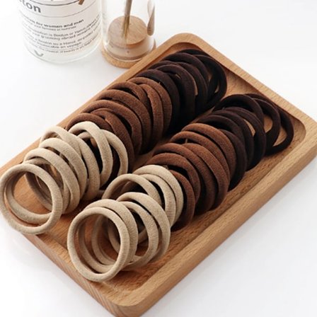 50/100 st svarta hårband för kvinnor och flickor, elastiska gummiband för håret, hårsnoddar, hästsvanshållare, hårtillbehör