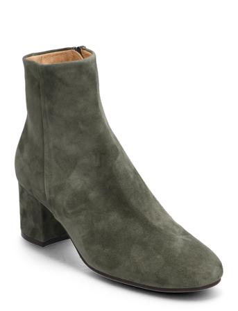 Booties Shoes Boots Ankle Boots Ankle Boot - Heel Grøn Billi Bi
