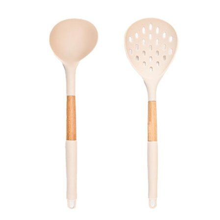 2 BPA-vapaata tarttumatonta silikonista keittiövälinettä. Lämmönkestäviä