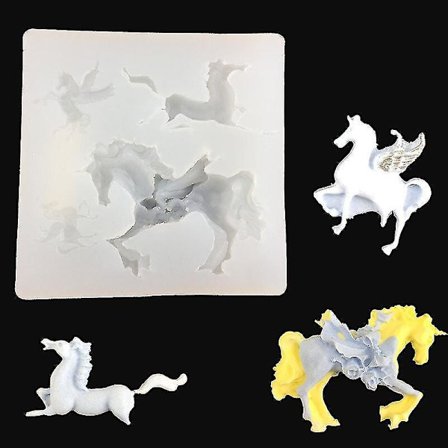 Kakkupannut Muotit Sarjakuva Pegasus Tyyli Aromaterapia Kipsimuotti 2kpl