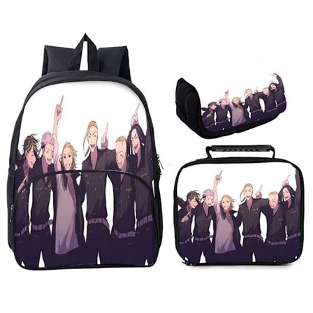 Tokyo Revengers Ryggsäck 3 delar 16 väska Style 17