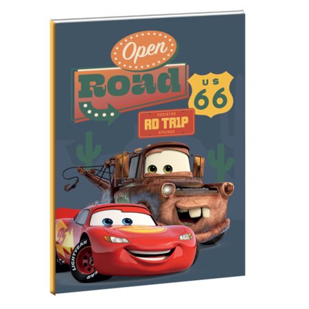 Disney Cars anteckningsbok Road B/5 med 40 linjerade sidor