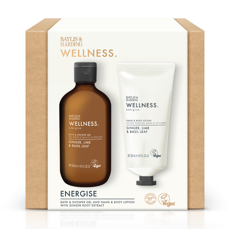 Baylis & Harding Wellness Body Care Gift Set, 300 ml + 200 ml