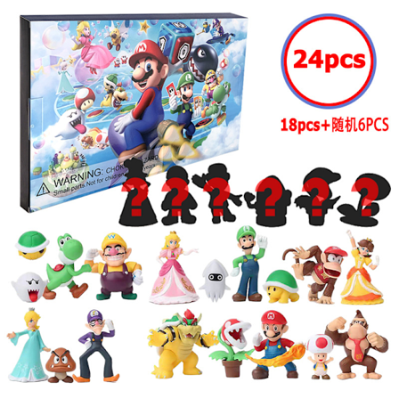 Julekalender 2026 med søte spillfigurer