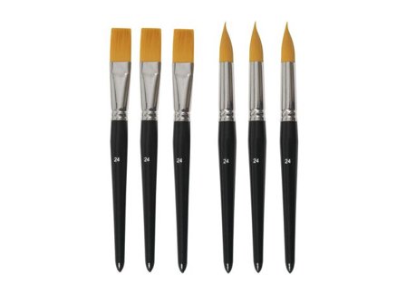 PLAYBOX Syntetpenslar nr 24 6/fp - Lyreco - Skola och förskola - Målarfärg och tillbehör - Penslar