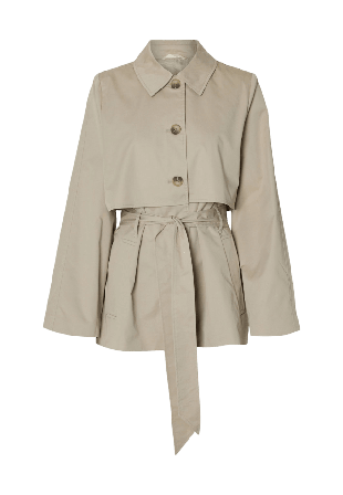 Selected Femme SLFBELLI TRENCHCOAT Kappor Dam Beige 40