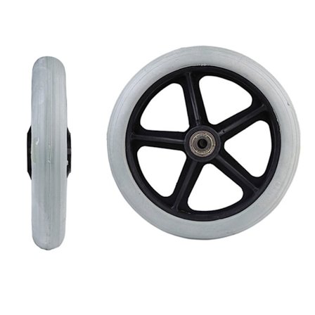 Shoppin Cart Pyörät Solid Tire Wheel HARMAA 7TUUMA