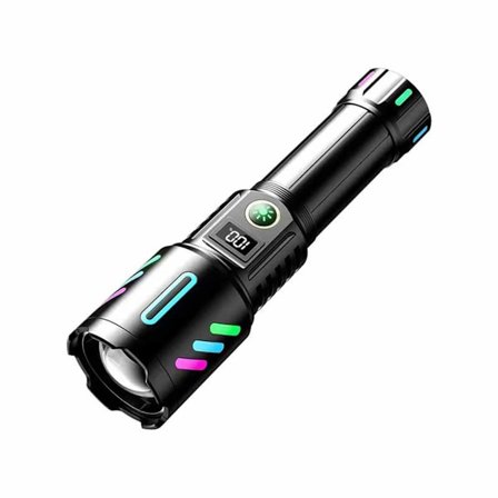 20W Hvid Laser Lommelygte Gaveæske - 26650 3000mAh Batteri, USB Genopladelig Lommelygte