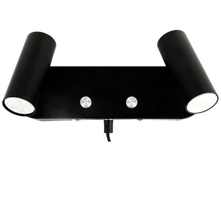 Oriva - Vegglampe 2xMini Svart 49623-80 Svart