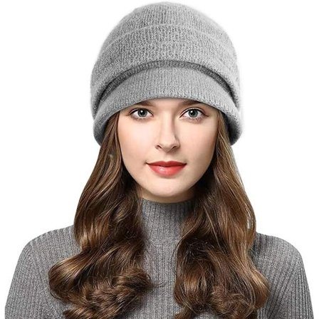 ING Strikket Hue Strikket Hue Vinter Sportshue Hue Varm Hue Vinterhue Dame Strikket Hue Huer Termisk Strikket Vinterhue Vinter Varm One Size